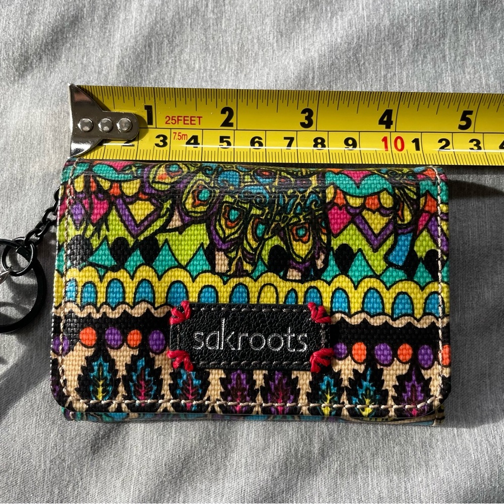Sakroots Multicolor Patterned Wallet with Keychain - Picture 5 of 11